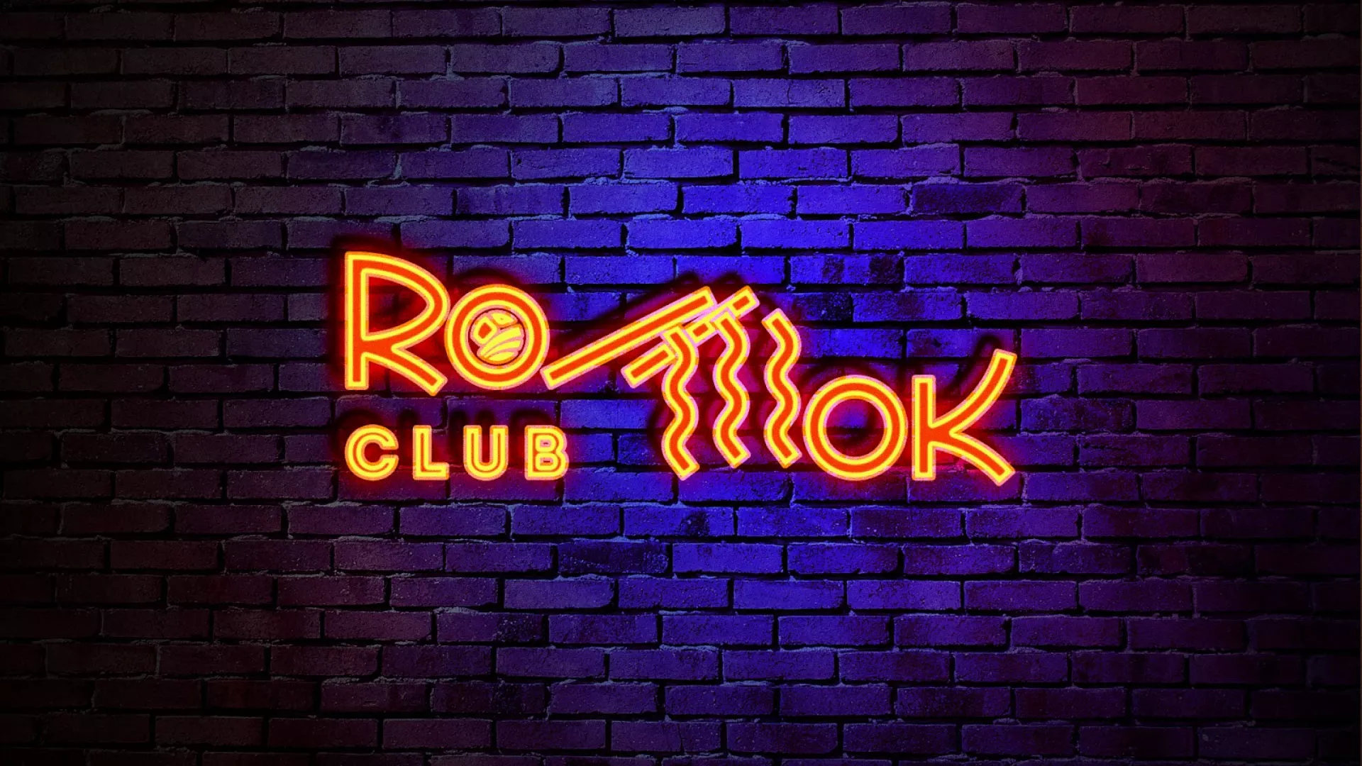 Разработка интерьерной вывески суши-бара «Roll Wok Club» в Грозном
