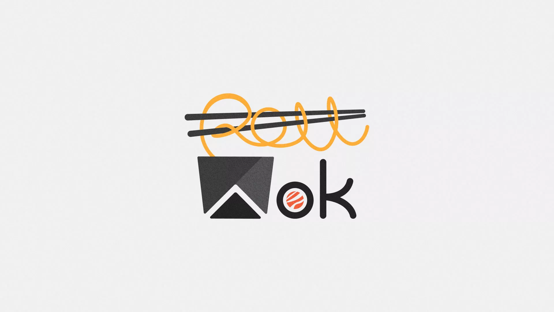 Разработка логотипа в Грозном для суши-бара «Roll Wok Club» Разработка логотипа в Грозном для суши-бара «Roll Wok Club»